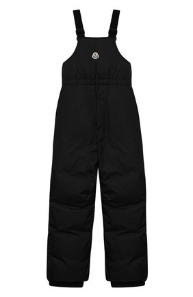 Детский пуховый комбинезон MONCLER черного цвета по цене 37400 руб., арт. F2-954-2A500-00-68352/8-10A | Фото 2 Детский пуховый комбинезон MONCLER черного цвета, арт. F2-954-2A500-00-68352/8-10A | Фото 2