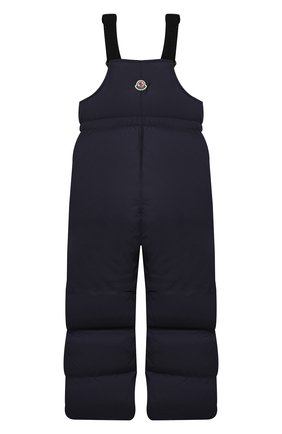 Детский пуховый комбинезон MONCLER темно-синего цвета по цене 33800 руб., арт. F2-954-2A500-00-68352/4-6A | Фото 2 Детский пуховый комбинезон MONCLER темно-синего цвета, арт. F2-954-2A500-00-68352/4-6A | Фото 2