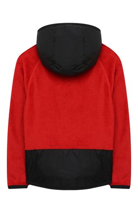 Детского комбинированная куртка MONCLER красного цвета по цене 40500 руб., арт. F2-954-8G506-20-809EG/8-10A | Фото 2 Детского комбинированная куртка MONCLER красного цвета, арт. F2-954-8G506-20-809EG/8-10A | Фото 2
