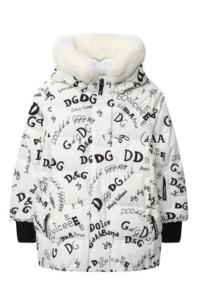 Детская куртка DOLCE & GABBANA белого цвета по цене 65850 руб., арт. L5JBIC/FSSER/2-6 | Фото 1 Детская куртка DOLCE & GABBANA белого цвета, арт. L5JBIC/FSSER/2-6 | Фото 1