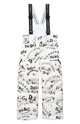 Детские утепленные брюки DOLCE & GABBANA белого цвета по цене 42750 руб., арт. L5JP6A/FSSER/2-6 | Фото 1 Детские утепленные брюки DOLCE & GABBANA белого цвета, арт. L5JP6A/FSSER/2-6 | Фото 1