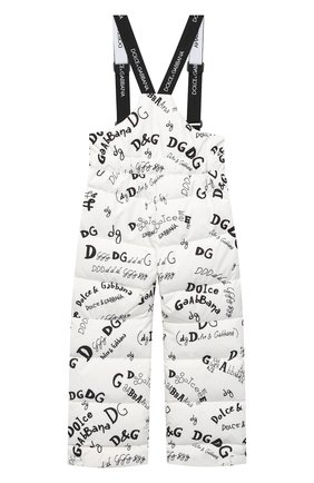Детские утепленные брюки DOLCE & GABBANA белого цвета по цене 42750 руб., арт. L5JP6A/FSSER/2-6 | Фото 2 Детские утепленные брюки DOLCE & GABBANA белого цвета, арт. L5JP6A/FSSER/2-6 | Фото 2