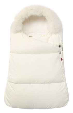 Детский пуховый конверт MONCLER белого цвета по цене 50800 руб., арт. F2-951-1G509-02-53333 | Фото 1 Детский пуховый конверт MONCLER белого цвета, арт. F2-951-1G509-02-53333 | Фото 1