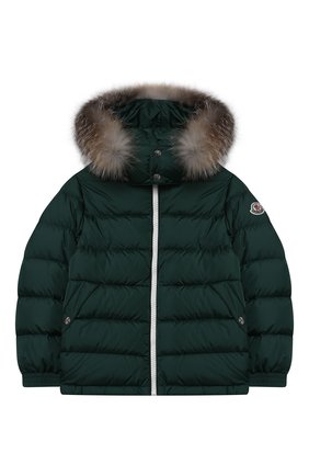 Детский комплект из куртки и комбинезона MONCLER темно-зеленого цвета по цене 100000 руб., арт. F2-954-1F500-22-68352/12-14A | Фото 2 Детский комплект из куртки и комбинезона MONCLER темно-зеленого цвета, арт. F2-954-1F500-22-68352/12-14A | Фото 2