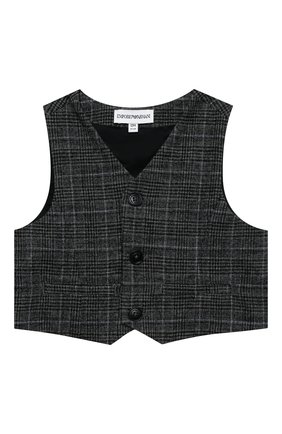 Детский комплект из трех предметов EMPORIO ARMANI темно-серого цвета по цене 23950 руб., арт. 6HH801/4N4PZ | Фото 2 Детский комплект из трех предметов EMPORIO ARMANI темно-серого цвета, арт. 6HH801/4N4PZ | Фото 2