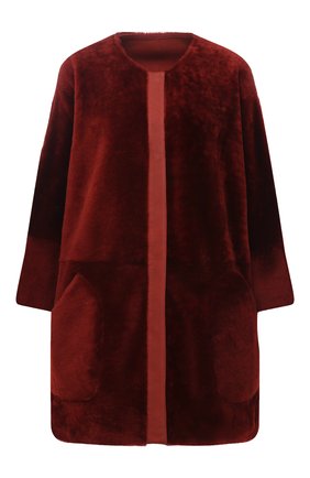 Женская дубленка LORO PIANA бордового цвета по цене 747000 руб., арт. FAL2391 | Фото 1 Женская дубленка LORO PIANA бордового цвета, арт. FAL2391 | Фото 1