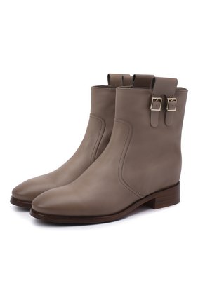 Женские кожаные ботинки SANTONI серого цвета по цене 69950 руб., арт. WTNH58839BJ2NLGAE41 | Фото 1 Женские кожаные ботинки SANTONI серого цвета, арт. WTNH58839BJ2NLGAE41 | Фото 1