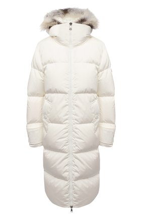 Женский пуховик MONCLER белого цвета по цене 193700 руб., арт. F2-093-1C572-81-C0068 | Фото 1 Женский пуховик MONCLER белого цвета, арт. F2-093-1C572-81-C0068 | Фото 1
