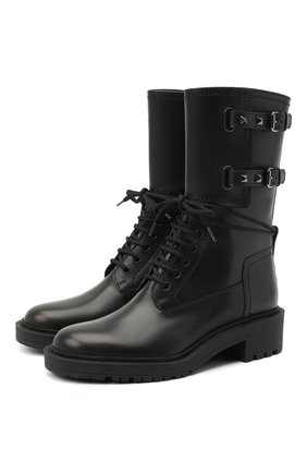 Кожаные ботинки Valentino Garavani Rockstud | Фото №1 Кожаные ботинки Valentino Garavani Rockstud | Фото №1