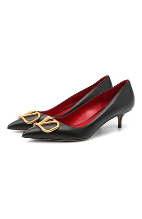 Женская кожаные туфли valentino garavani vlogo VALENTINO черного цвета по цене 59950 руб., арт. UW0S0Q63/DSH | Фото 1 Женская кожаные туфли valentino garavani vlogo VALENTINO черного цвета, арт. UW0S0Q63/DSH | Фото 1