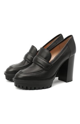 Женская кожаные туфли GIANVITO ROSSI черного цвета по цене 66300 руб., арт. G25162.70CU0.CLNNER0 | Фото 1 Женская кожаные туфли GIANVITO ROSSI черного цвета, арт. G25162.70CU0.CLNNER0 | Фото 1