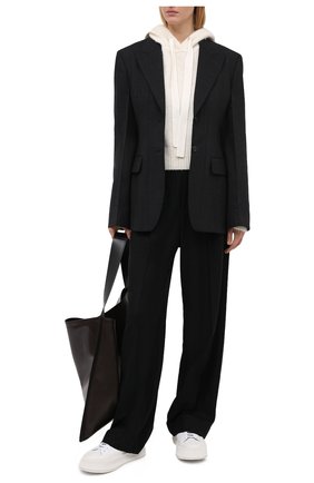 Женский шерстяное худи HELMUT LANG белого цвета по цене 39350 руб., арт. K06HW717 | Фото 2 Женский шерстяное худи HELMUT LANG белого цвета, арт. K06HW717 | Фото 2
