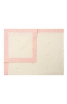 Детского шерстяное одеяло BABY T розового цвета, арт. 20AI112C0 | Фото 1 (Материал: Шерсть, Текстиль)