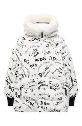 Детская куртка DOLCE & GABBANA белого цвета по цене 74100 руб., арт. L5JBIC/FSSER | Фото 1 Детская куртка DOLCE & GABBANA белого цвета, арт. L5JBIC/FSSER | Фото 1