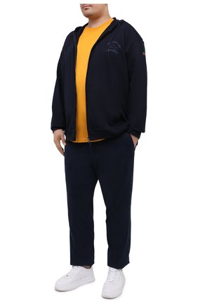Мужская хлопковая футболка PAUL&SHARK желтого цвета по цене 12500 руб., арт. C0P1092/C00/3XL-6XL | Фото 2 Мужская хлопковая футболка PAUL&SHARK желтого цвета, арт. C0P1092/C00/3XL-6XL | Фото 2