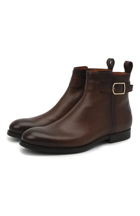 Мужские кожаные сапоги SANTONI коричневого цвета по цене 52600 руб., арт. MGNP17310SM0ICLBS52 | Фото 1 Мужские кожаные сапоги SANTONI коричневого цвета, арт. MGNP17310SM0ICLBS52 | Фото 1