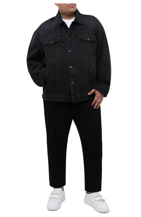 Мужская джинсовая куртка ACNE STUDIOS черного цвета по цене 35400 руб., арт. C90039/M | Фото 2 Мужская джинсовая куртка ACNE STUDIOS черного цвета, арт. C90039/M | Фото 2