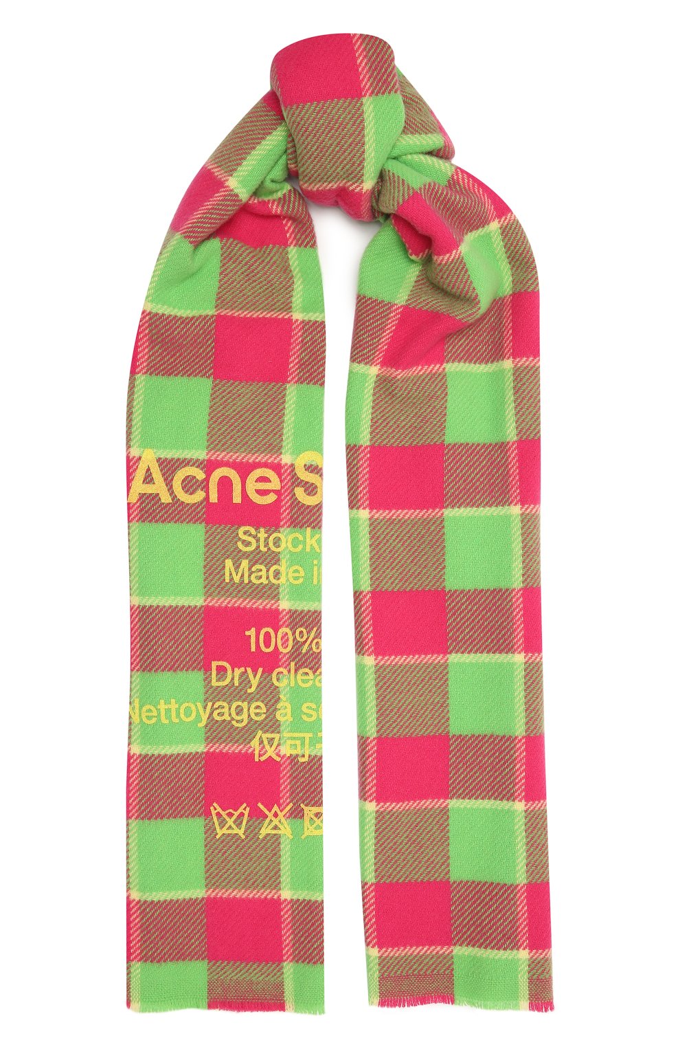 Мужской шерстяной шарф ACNE STUDIOS разноцветного цвета, арт. CA0103/M | Фото 1