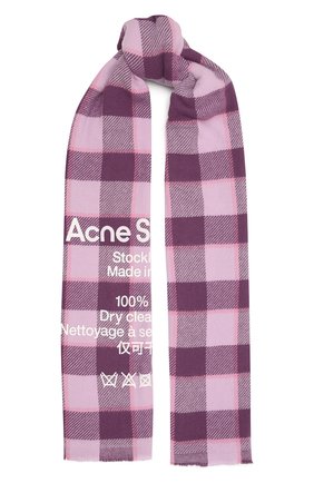 Мужской шерстяной шарф ACNE STUDIOS сиреневого цвета по цене 19950 руб., арт. CA0103/M | Фото 1 Мужской шерстяной шарф ACNE STUDIOS сиреневого цвета, арт. CA0103/M | Фото 1