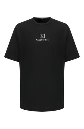 Мужская хлопковая футболка ACNE STUDIOS черного цвета по цене 15200 руб., арт. CL0073/M | Фото 1 Мужская хлопковая футболка ACNE STUDIOS черного цвета, арт. CL0073/M | Фото 1