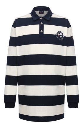 Мужское хлопковое поло PAUL&SHARK темно-синего цвета по цене 34250 руб., арт. A20P1779/C00/3XL-6XL | Фото 1 Мужское хлопковое поло PAUL&SHARK темно-синего цвета, арт. A20P1779/C00/3XL-6XL | Фото 1