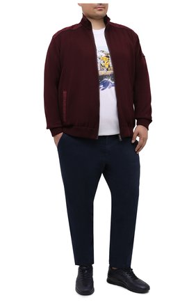Мужской шерстяной кардиган PAUL&SHARK бордового цвета по цене 63250 руб., арт. I20P1255/FLV/3XL-6XL | Фото 2 Мужской шерстяной кардиган PAUL&SHARK бордового цвета, арт. I20P1255/FLV/3XL-6XL | Фото 2