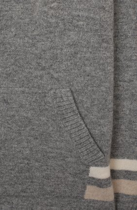 Детский кашемировый свитер BRUNELLO CUCINELLI серого цвета, арт. B22M10409A | Фото 3 (Материал внешний: Шерсть, Кашемир; Рукава: Длинные; Мальчики Кросс-КТ: Свитер-одежда; Ростовка одежда: 4 года | 104 см, 6 лет | 116 см)