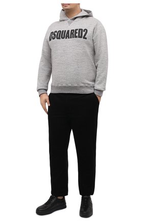 Мужской хлопковое худи DSQUARED2 темно-серого цвета по цене 49100 руб., арт. S71GU0412/S25148 | Фото 2 Мужской хлопковое худи DSQUARED2 темно-серого цвета, арт. S71GU0412/S25148 | Фото 2