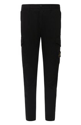 Мужской хлопковые брюки-карго STONE ISLAND черного цвета по цене 28350 руб., арт. 731531310 | Фото 1 Мужской хлопковые брюки-карго STONE ISLAND черного цвета, арт. 731531310 | Фото 1