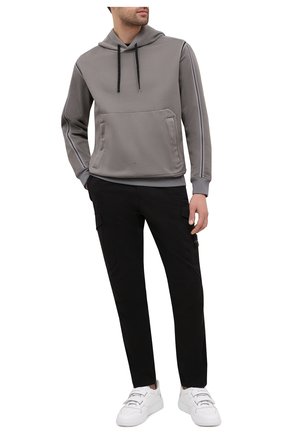 Мужской хлопковые брюки-карго STONE ISLAND черного цвета по цене 28350 руб., арт. 731531310 | Фото 2 Мужской хлопковые брюки-карго STONE ISLAND черного цвета, арт. 731531310 | Фото 2