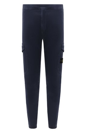 Мужской хлопковые брюки-карго STONE ISLAND темно-синего цвета по цене 28350 руб., арт. 7315314L1 | Фото 1 Мужской хлопковые брюки-карго STONE ISLAND темно-синего цвета, арт. 7315314L1 | Фото 1