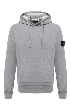 Мужской хлопковое худи STONE ISLAND светло-серого цвета по цене 23200 руб., арт. 731564120 | Фото 1 Мужской хлопковое худи STONE ISLAND светло-серого цвета, арт. 731564120 | Фото 1