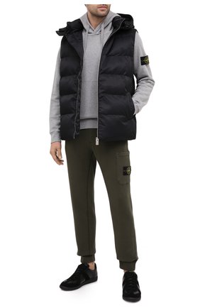 Мужской хлопковое худи STONE ISLAND светло-серого цвета по цене 23200 руб., арт. 731564120 | Фото 2 Мужской хлопковое худи STONE ISLAND светло-серого цвета, арт. 731564120 | Фото 2