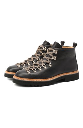 Мужские кожаные ботинки m120 FRACAP черного цвета по цене 27050 руб., арт. M120/NEBRASKA/GUARD.ZIG-ZAG/CALFSKIN/SILVER ANTIK/ | Фото 1 Мужские кожаные ботинки m120 FRACAP черного цвета, арт. M120/NEBRASKA/GUARD.ZIG-ZAG/CALFSKIN/SILVER ANTIK/ | Фото 1