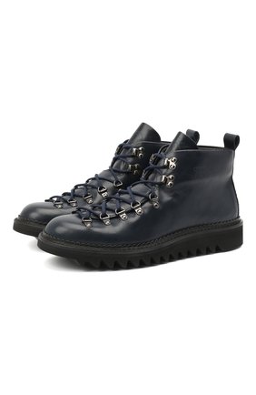 Мужские кожаные ботинки m120 FRACAP синего цвета по цене 27050 руб., арт. M120/NEBRASKA/GUARD.0NDA/CALFSKIN/CANNA FUCILE/RIP | Фото 1 Мужские кожаные ботинки m120 FRACAP синего цвета, арт. M120/NEBRASKA/GUARD.0NDA/CALFSKIN/CANNA FUCILE/RIP | Фото 1