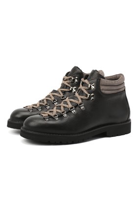 Мужские кожаные ботинки m127 FRACAP черного цвета по цене 28650 руб., арт. M127/NEBR./IMB.SUEDE/FUR LAMB/CANNA FUCILE/R0CCIA | Фото 1 Мужские кожаные ботинки m127 FRACAP черного цвета, арт. M127/NEBR./IMB.SUEDE/FUR LAMB/CANNA FUCILE/R0CCIA | Фото 1