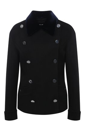 Женское кашемировое пальто GIORGIO ARMANI черного цвета по цене 465500 руб., арт. 0WHGG0HF/T00B2 | Фото 1