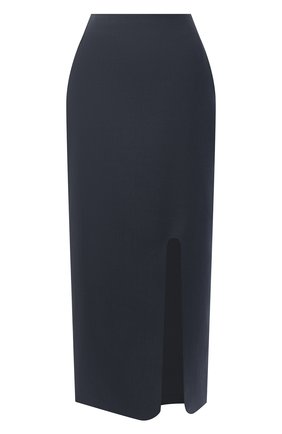 Женская шерстяная юбка JIL SANDER синего цвета по цене 86950 руб., арт. JSWR355310-WR201000 | Фото 1 Женская шерстяная юбка JIL SANDER синего цвета, арт. JSWR355310-WR201000 | Фото 1