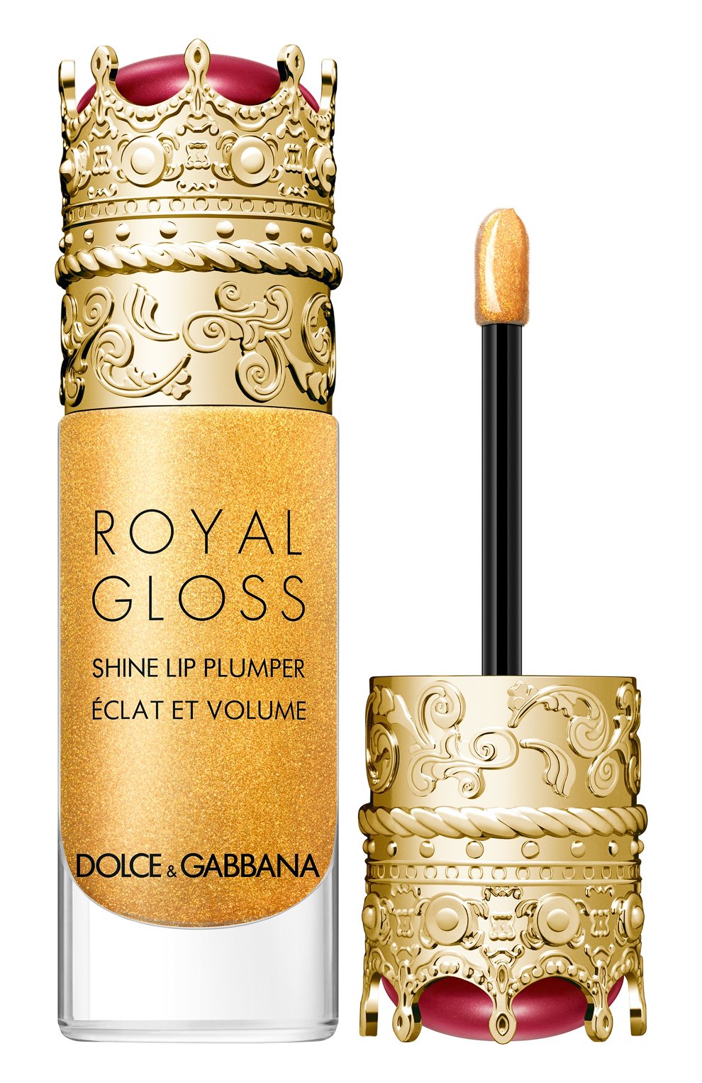 Блеск для губ с эффектом объема royal gloss, secret gold (6ml) DOLCE & GABBANA бесцветного цвета, арт. 30700089DG | Фото 2