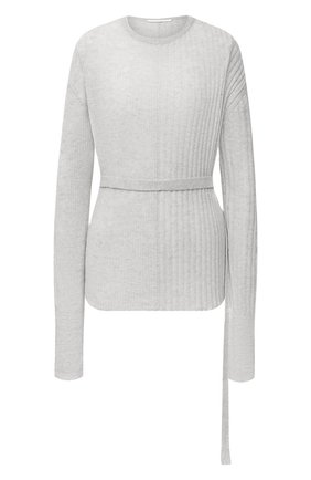 Женский пуловер HELMUT LANG серого цвета по цене 41950 руб., арт. K06HW716 | Фото 1 Женский пуловер HELMUT LANG серого цвета, арт. K06HW716 | Фото 1