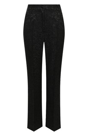 Женские брюки DOLCE & GABBANA черного цвета по цене 75250 руб., арт. JD12AT/FJRDI | Фото 1 Женские брюки DOLCE & GABBANA черного цвета, арт. JD12AT/FJRDI | Фото 1