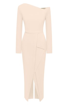 Женское шерстяное платье ROLAND MOURET светло-розового цвета по цене 167000 руб., арт. PW20/S0919/F4044 | Фото 1 Женское шерстяное платье ROLAND MOURET светло-розового цвета, арт. PW20/S0919/F4044 | Фото 1