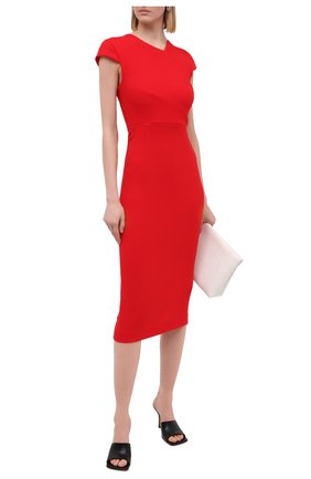 Женское шерстяное платье ROLAND MOURET красного цвета по цене 138000 руб., арт. PW20/S0925/F4044 | Фото 2 Женское шерстяное платье ROLAND MOURET красного цвета, арт. PW20/S0925/F4044 | Фото 2