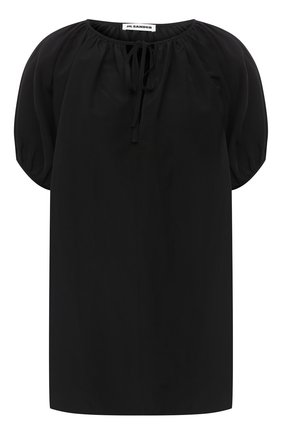 Женская топ из вискозы и льна JIL SANDER черного цвета по цене 49950 руб., арт. JSCR560606-WR391000 | Фото 1 Женская топ из вискозы и льна JIL SANDER черного цвета, арт. JSCR560606-WR391000 | Фото 1