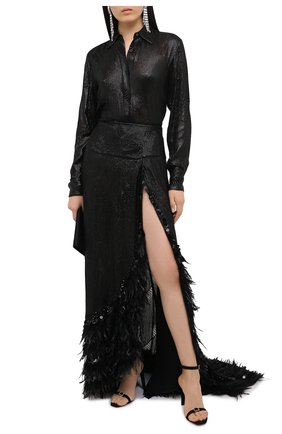 Женская юбка из вискозы DRIES VAN NOTEN черного цвета по цене 298000 руб., арт. 202-10893-1422 | Фото 2 Женская юбка из вискозы DRIES VAN NOTEN черного цвета, арт. 202-10893-1422 | Фото 2