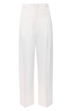 Женские брюки из шерсти и вискозы JACQUEMUS белого цвета по цене 44000 руб., арт. 203PA04/120110 | Фото 1 Женские брюки из шерсти и вискозы JACQUEMUS белого цвета, арт. 203PA04/120110 | Фото 1