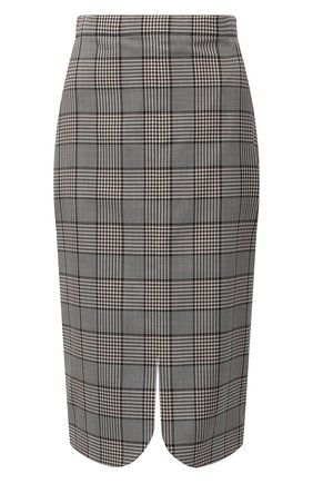 Женская шерстяная юбка BURBERRY серого цвета по цене 119000 руб., арт. 4566215 | Фото 1 Женская шерстяная юбка BURBERRY серого цвета, арт. 4566215 | Фото 1