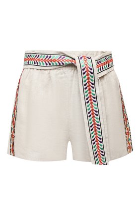 Женские льняные шорты ALICE + OLIVIA бежевого цвета по цене 30850 руб., арт. CC005D55608 | Фото 1 Женские льняные шорты ALICE + OLIVIA бежевого цвета, арт. CC005D55608 | Фото 1