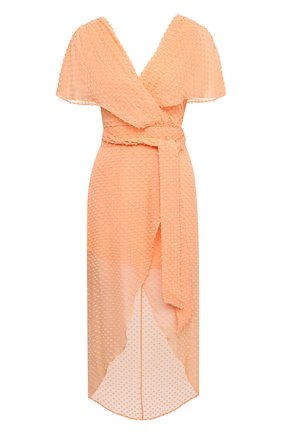 Женское платье из шелка и хлопка ALICE + OLIVIA оранжевого цвета по цене 51250 руб., арт. CC004T11544 | Фото 1 Женское платье из шелка и хлопка ALICE + OLIVIA оранжевого цвета, арт. CC004T11544 | Фото 1