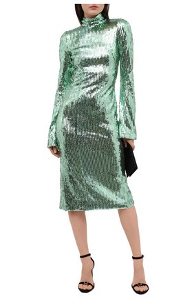 Женское платье с пайетками GALVAN LONDON зеленого цвета по цене 123500 руб., арт. CD1070 MIRR0R SEQUIN | Фото 2 Женское платье с пайетками GALVAN LONDON зеленого цвета, арт. CD1070 MIRR0R SEQUIN | Фото 2